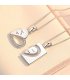 N2219 - Forever love couple heart-shaped necklace