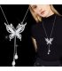 N2235 - Korean butterfly Studded Sweater Chain