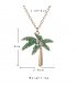N2242 - Tropical flora Necklace