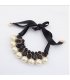 N2259 - Pearl ribbon necklace