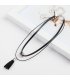N2260 - Double-layer leather rope tassel pendant necklace