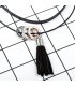 N2260 - Double-layer leather rope tassel pendant necklace