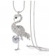 N2273 - Flamingo diamond pendant necklace
