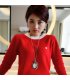 N2275 - Korean diamond rose sweater chain
