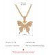 N2280 - Diamond Butterfly Necklace