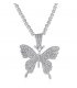 N2281 - Diamond Butterfly Necklace