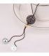 N2296 - Korean ball pearl sweater chain