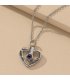 N2300 - Heart Shaped Projection Pendant Necklace