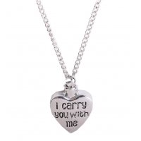 N2301 - I carry you with me Pendant Necklace