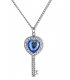 N2302 - Heart-shaped key urn pendant necklace