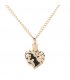 N2304 - Heart Shaped Pendant Necklace