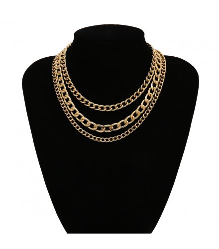 N2333 - Retro chain multi-layer tassel necklace