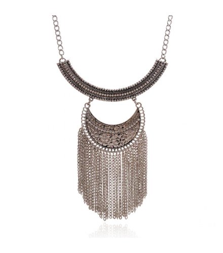 N2348 - Bohemian retro tassel necklace