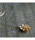N2356 - Lotus shape pendant Necklace
