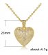 N2357 - Zircon Heart Pendant Necklace