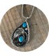 N2359 - Retro drop-shaped ladies necklace