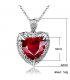 N2362 - Ocean heart love lady necklace