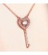 N2364 - Fashion love key pendant necklace