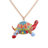 N2368 - Colored Pendant Necklace