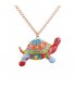 N2368 - Colored Pendant Necklace