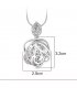 N2380 - Korean flower pendant Necklace