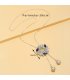 N2385 - Korean crystal diamond flower necklace