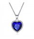 N2407 - Titanic Crystal Gem Heart Necklace