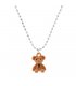 N2413 - Cute plush bear necklace