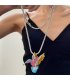 N2420 - Retro fashion woodpecker Necklace