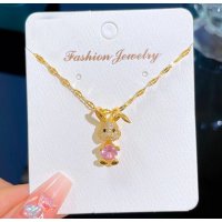 N2469 - Golden Rabbit Pendant Necklace