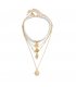 N2494 - Shell conch tassel multi-layer necklace