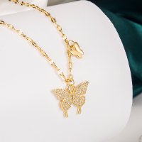 N2510 - Butterfly single-layer necklace