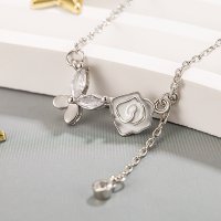 N2513 - Camellia Butterfly Necklace