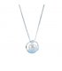 N2514 - Inlaid pearl pendant necklace