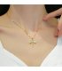 N2517 - Dragonfly clavicle chain necklace