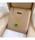 N2525 - Green love Pendant Necklace