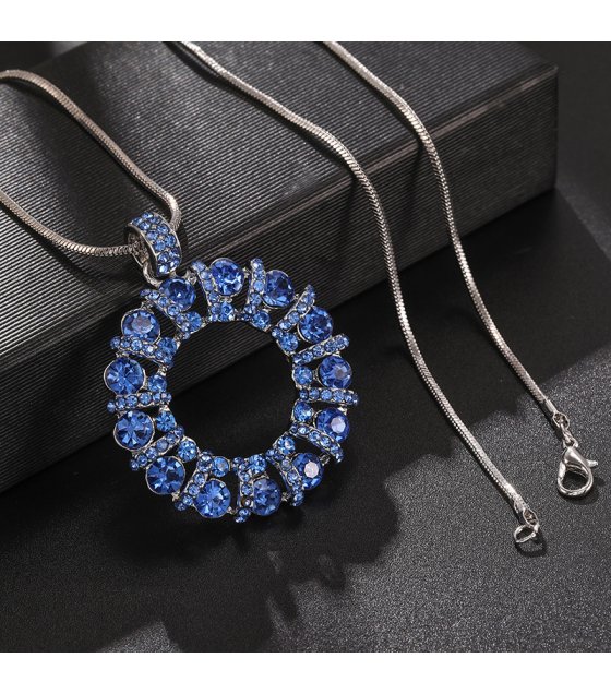 N2538 - Korean Geometric ring Necklace