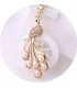 N574 - White Pearl Diamond Peacock Necklace
