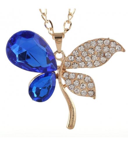 N578 - Blue Butterfly Necklace