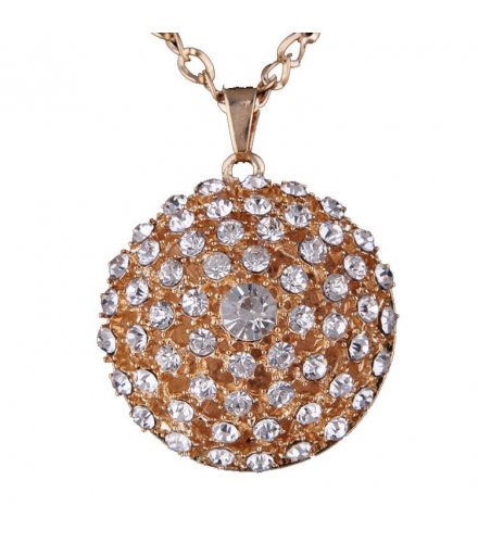 N651 - Golden Diamond Necklace