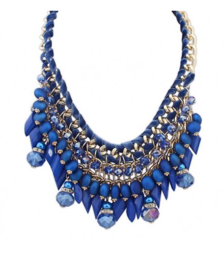 N964 - Blue Beaded Necklace