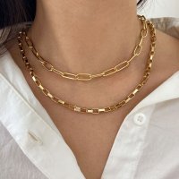 XN014 - Double-layer chain Necklace