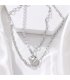 XN029 - Simple multi-layer pearl chain Necklace