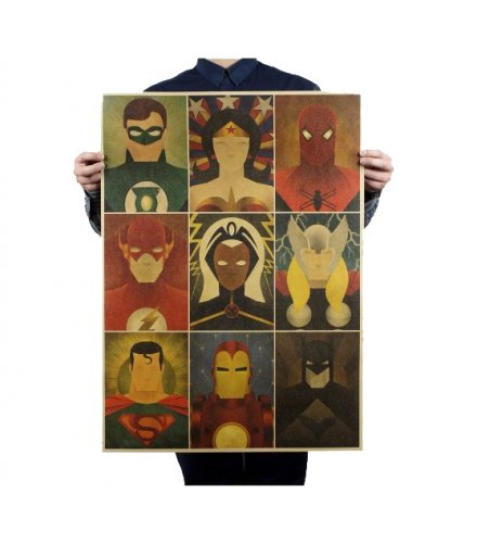 PO019 - Superheros Kraft Poster