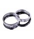 R248 - White Diamond Lover couple Rings