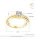 R270 - Twisted Gold Ring