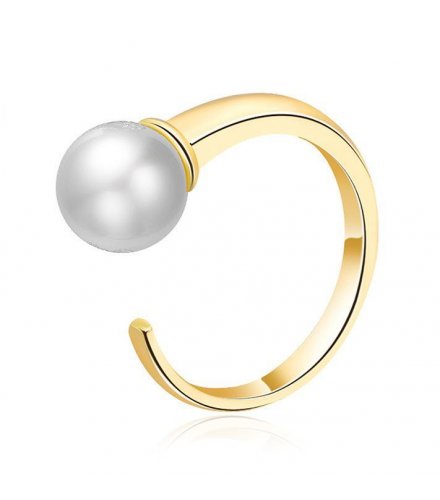 R273 - Golden Pearl Ring