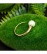R273 - Golden Pearl Ring