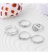 R295 - Five Piece Silver ring Set