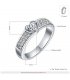 R302 - heartshaped platinum zircon ring